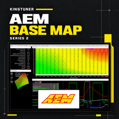 AEM: KingTuner AEM Infinity / Series 2 base map graphic showing tuning tables and datalog graphs