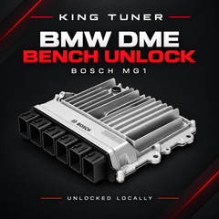BMW DME bench unlock graphic using the Bosch MG1 reference